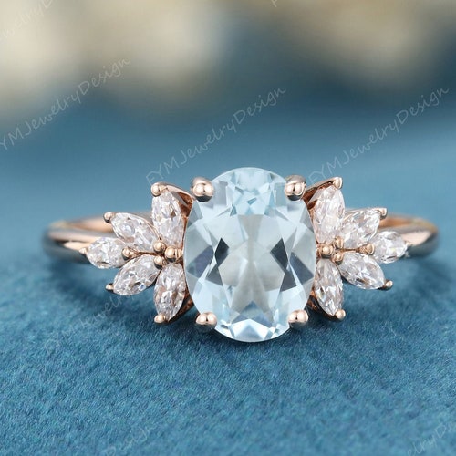 Diamond Nesting Band V Shaped Wedding Ring Curved Cluster | Etsy