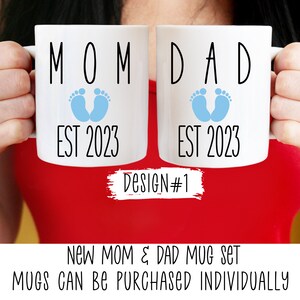 Mommy Daddy Parents Gift Set, New Parents Gift, Dad to be Gift, Mom and Dad to be Gift, Pregnancy Announcement, Expecting Parents Mugs Set