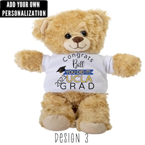 Graduation Gift Bear, Personalized Graduation Teddy Bear, Graduation Stuff Animal, Unique College Grad Gift, Graduation Bear 2023