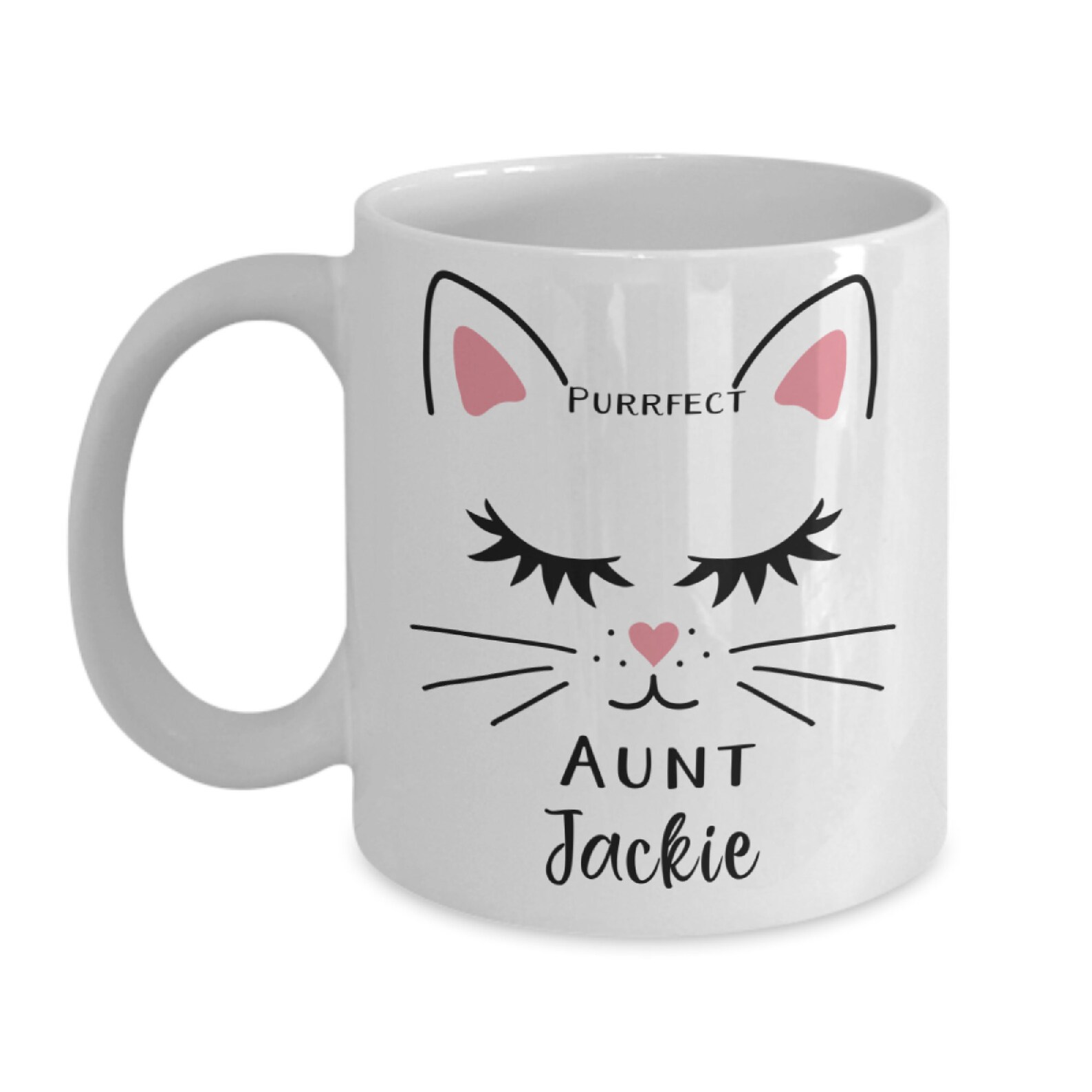 Purrfect Auntie Mug Funny Kitty Mug for Auntie Cat Lover Etsy
