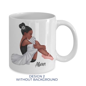 Personalized Ballet Gift Mug, Teen Girl Two Tone Ballet Mug, Teenage Girl Custom Ballerina Mug, Easter Basket Stuffer for Girls, Xmas Gift