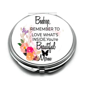 Personalized Gift for Daughter, Custom Compact Mirror for Daughter, Daughter’s Birthday Gift Idea, Gift from Mom, Gift from Dad