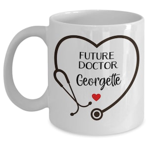 Personalized Future Doctor Coffee Mug, Future Doctor Gifts, Doctor Graduation Gift Cup, Customized Doctor Mug,Personalized Doctor To Be Gift