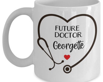 Personalized Future Doctor Coffee Mug, Future Doctor Gifts, Doctor Graduation Gift Cup, Customized Doctor Mug,Personalized Doctor To Be Gift