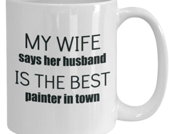 Funny Painter Mug, Painter Gift, Painter Gift Personalize, Commercial Painter Husband Personalize Gift, Painter Husband Gift from Wife