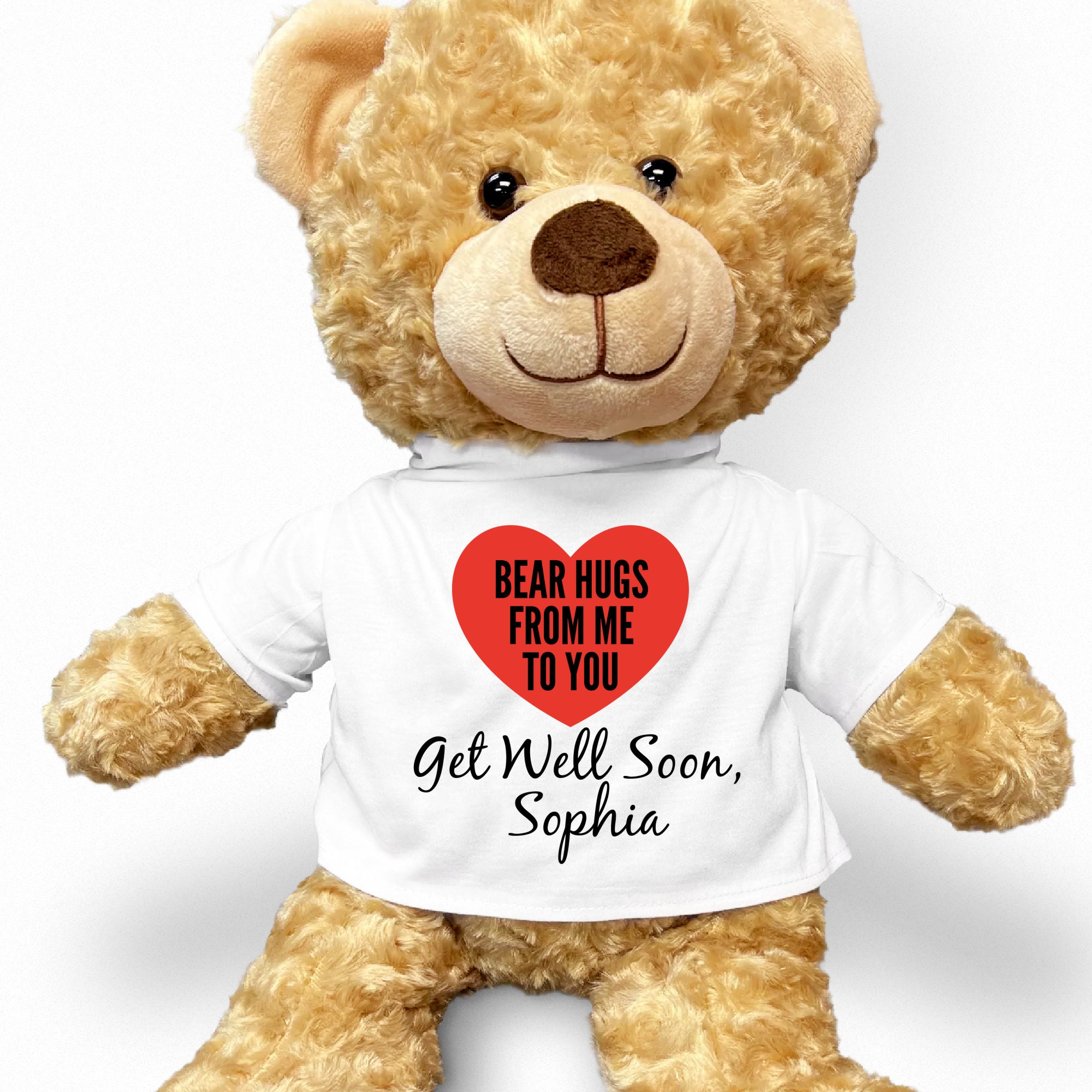 Get Well Soon Smiley Face Teddy Bear : Get Well Soon Teddy Bears