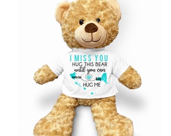 Long Distance Relationship Gift, Missing You Gift, Boyfriend  Girlfriend Thinking of You Teddy Bear, Family & Friends Miss You Teddy
