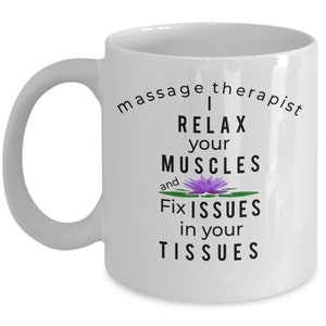 Massage Therapist Gift, Massage Therapist Mug, I Fix Your Issues Massage Therapist Coffee Cup Minimalist Massage Therapist Christmas Present