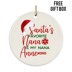 Regalo per nonna, Addobbo natalizio per nonna, Personalizza il regalo di Natale per nonna, Pallina di Natale per nonna, Pallina della nonna, Regalo per la festa della mamma, Regalo per nonna