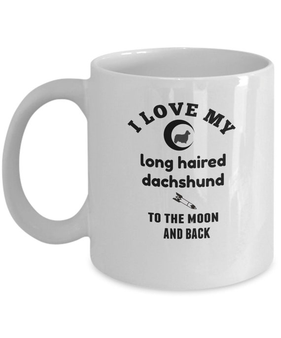 Long Haired Dachshund Mug Dachshund Mug Etsy
