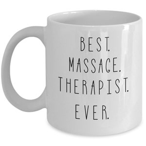 Massage Therapist Gift, Personalize Massage Therapist Cup, Best Massage Therapist Ever Coffee Mug, Minimalist Massage Therapist Xmas Gift