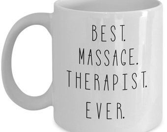 Massage Therapist Gift, Personalize Massage Therapist Cup, Best Massage Therapist Ever Coffee Mug, Minimalist Massage Therapist Xmas Gift