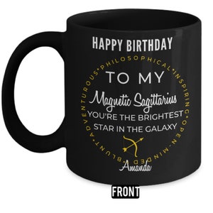 Sagittarius Birthday Gift for Him, Sagittarius Boyfriend Gift Mug, Personalize Sagittarius Husband  Gift, Sagittarius Men Xmas Gift Mug