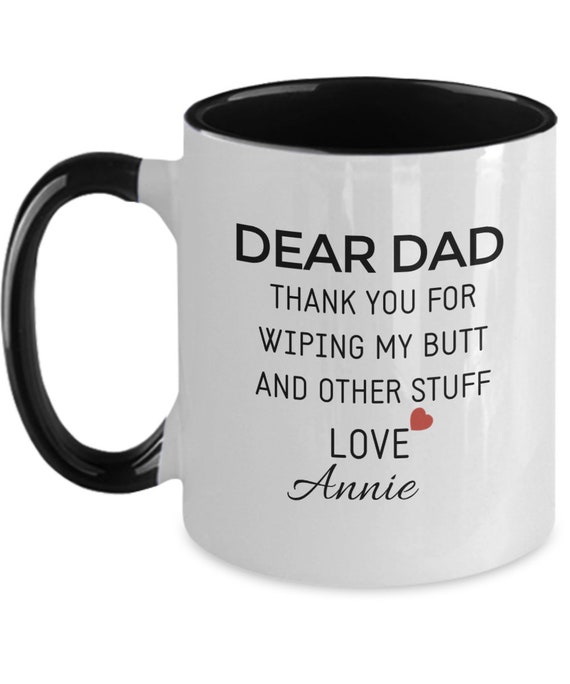 Lustige Tasse „Danke Fürs Arsch Abwischen“ – Mit Glitzer – Geschenkidee Für Mama & Papa