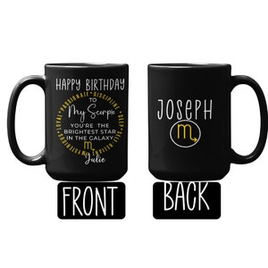 Scorpio Birthday Gift for Him, Scorpio Boyfriend Gift Mug, Personalize Scorpio Husband Birthday  Cup, Scorpio Men Mug, Water Sign Gift