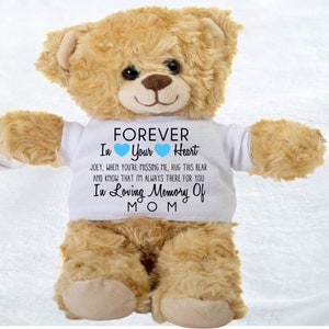 Memory Bear, Sympathy Bear, Loss of Mom, Mother sympathy Gifts, Loss of Loved Ones, Loss of Dad, Children Keepsake Memorial Teddy Bear Gift image 2