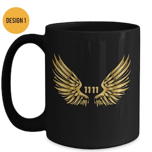 1111 Angel Coffee Mug|Angels Are With You Mug|Angel & Spirit Guides|Numerology Mug|Make Wish Gift Mug| Law of Attraction Gift Mug|Angel Gift