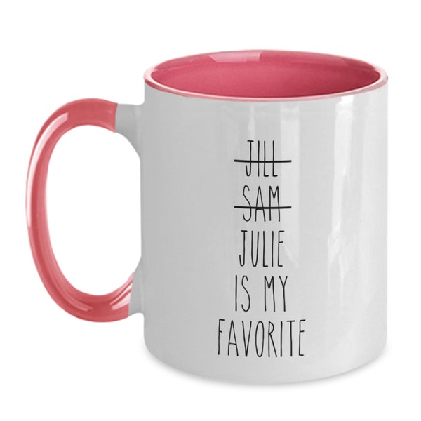 Funny Favorite Child Mug, Christmas Gift for Mom, Favorite Son, Favorite Daughter, Personalized Mom Mug, Mom Gift, Mothers Day Gift