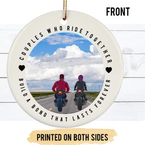 Personalisierte Biker Paar Geschenk, Biker Paar Ornament, Hochzeitsgeschenk Motorradfahren Paar, Motorrad Paar Geschenk, Biker Freund Geschenk
