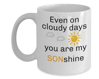 Regalo para hijo, regalo de San Valentín para hijo, taza "Eres mi hijo", taza de café para hijo, regalo de mamá, papá, hijo, cumpleaños, Navidad, graduación.