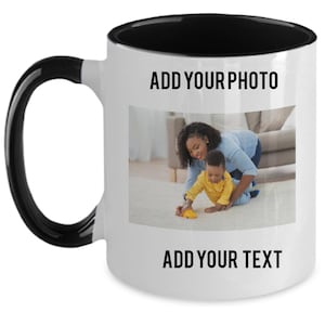 Personalized Photo Mug Gift for Mom, Custom Coffee Mug with Picture, Valentine’s Day Gift Coffee Cup, Friendship Photo Mug, Birthday gift
