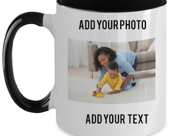 Personalized Photo Mug Gift for Mom, Custom Coffee Mug with Picture, Valentine’s Day Gift Coffee Cup, Friendship Photo Mug, Birthday gift