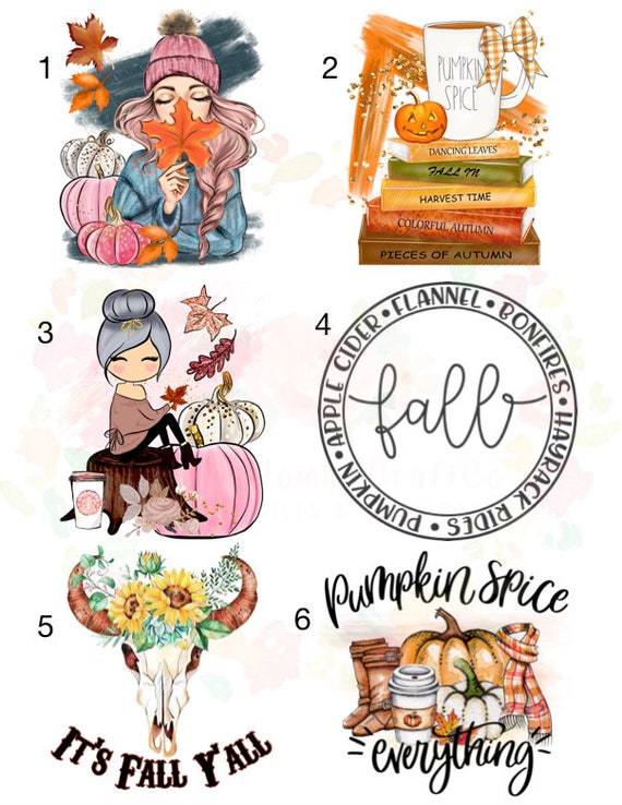 Waterslides Halloween Fall Skull Coffee Laser Printed Etsy