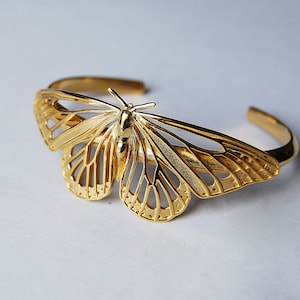 Monarch Butterfly Bracelet, Butterfly Cuff, Gold Butterfly Bracelet, Silver butterfly Bracelet