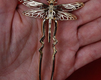 Dragonfly Hair Pin, Dragonfly Hair Fork, Decorative Hair Combs, Wedding Hair Accessories