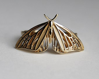 Monarch Butterfly ring, 14g gold plated Butterfly ring, Butterfly Jewelry, Sterling silver butterfly