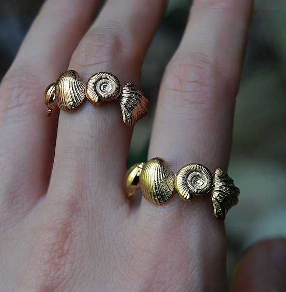 Rings made from seashells best sale