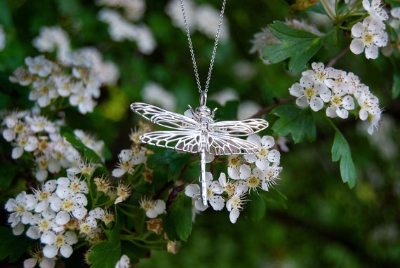 Dragonfly pendants silver deals