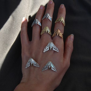 Sphinx Moth Necklace, Silver Hawk Moth Pendant, Butterfly pendant, Butterfly necklace, Gift for her, Chain not included