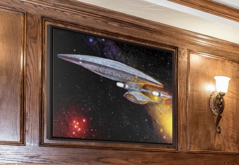 Captain Picard's Ready Room Painting Horizontal Framed Etsy