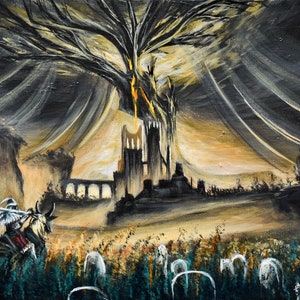 Shadow of the Erdtree Print, elden ring, elden ring art, dark souls, dark souls 3, bloodborne, dark souls painting, video game fanart