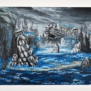 Cerulean Coast, elden ring, elden ring art, dark souls, dark souls 3, bloodborne, dark souls painting, video game fanart, fromsoftware