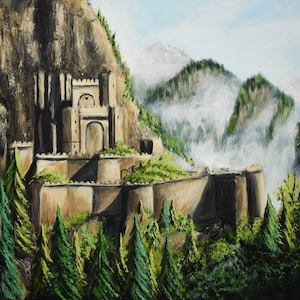 Kaer Morhen II A5 Print, the witcher, the witcher 3, the witcher merchandise, the witcher fanart, yennefer, geralt of rivia, the witcher art