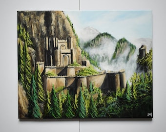 Kaer Morhen II / Pintura original de The Witcher 3: Wild Hunt