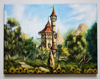 Serene Tower, gry, grafika do gier, gra wideo, gry wideo, fanart, fantasy, sztuka fantasy, sztuka krajobrazowa, gadżety do gier, grafika do gier wideo