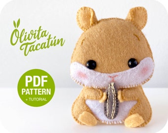 PDF Pattern + Tutorial: Felt Hamster