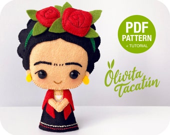 PDF Pattern + Tutorial: Felt Frida