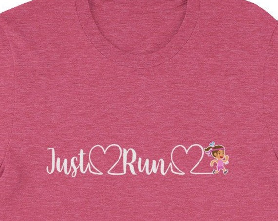 Running Shirt Women's | Funny Workout Shirt | Just Run Statement Tee