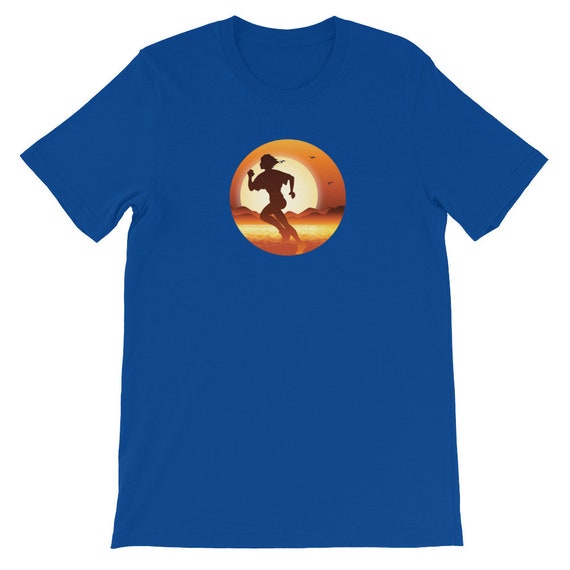 Running Shirt Women's | Funny Workout Shirt | Girl Running In Sunset