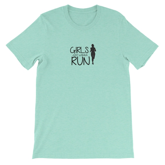 Running Shirt Women's | Funny Workout Shirt | Girls Just Wanna Run