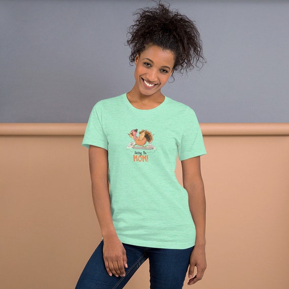 Running Shirt Women's | Funny Workout Shirt | Hurry On Mom Statement Tee