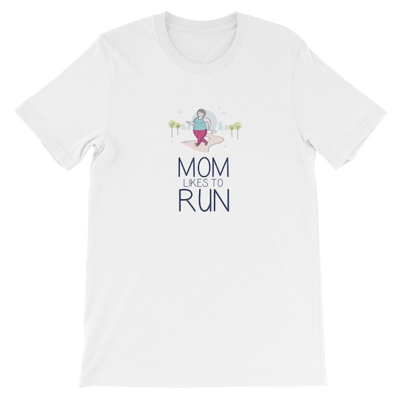 Running Shirt Women's | Funny Workout Shirt | Mom Likes To Run