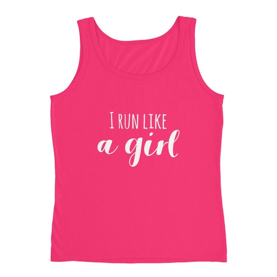 Running Tank Women's | Funny Workout Tank | I Run Like A Girl...Try To Keep Up! Tank