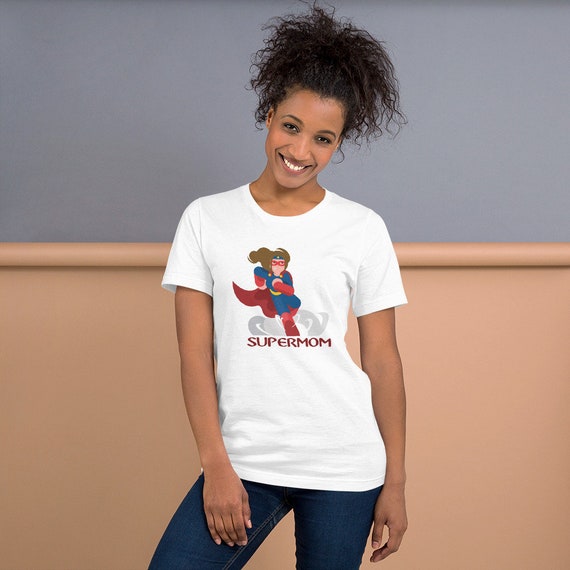 Running Shirt Women's | Funny Workout Shirt | Super Mom Statement Tee