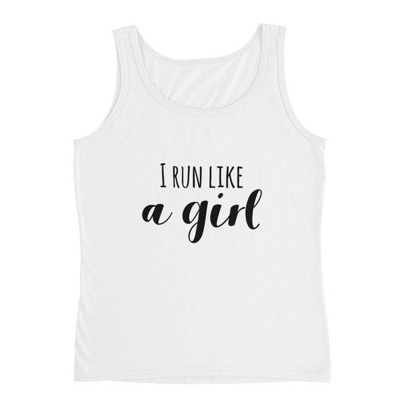 Running Tank Women's | Funny Workout Tank | I Run Like A Girl...Try To Keep Up! Tank Top