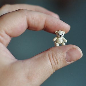 Micro miniatures teddy bear: supernatural gifts teddy bear miniature animals, tooth fairy gift, tiny cute things